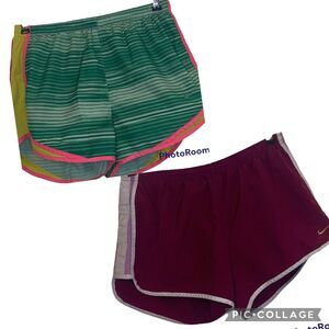Nike - Running Shorts, Bundle of 2! Size Medium, Maroon and Green